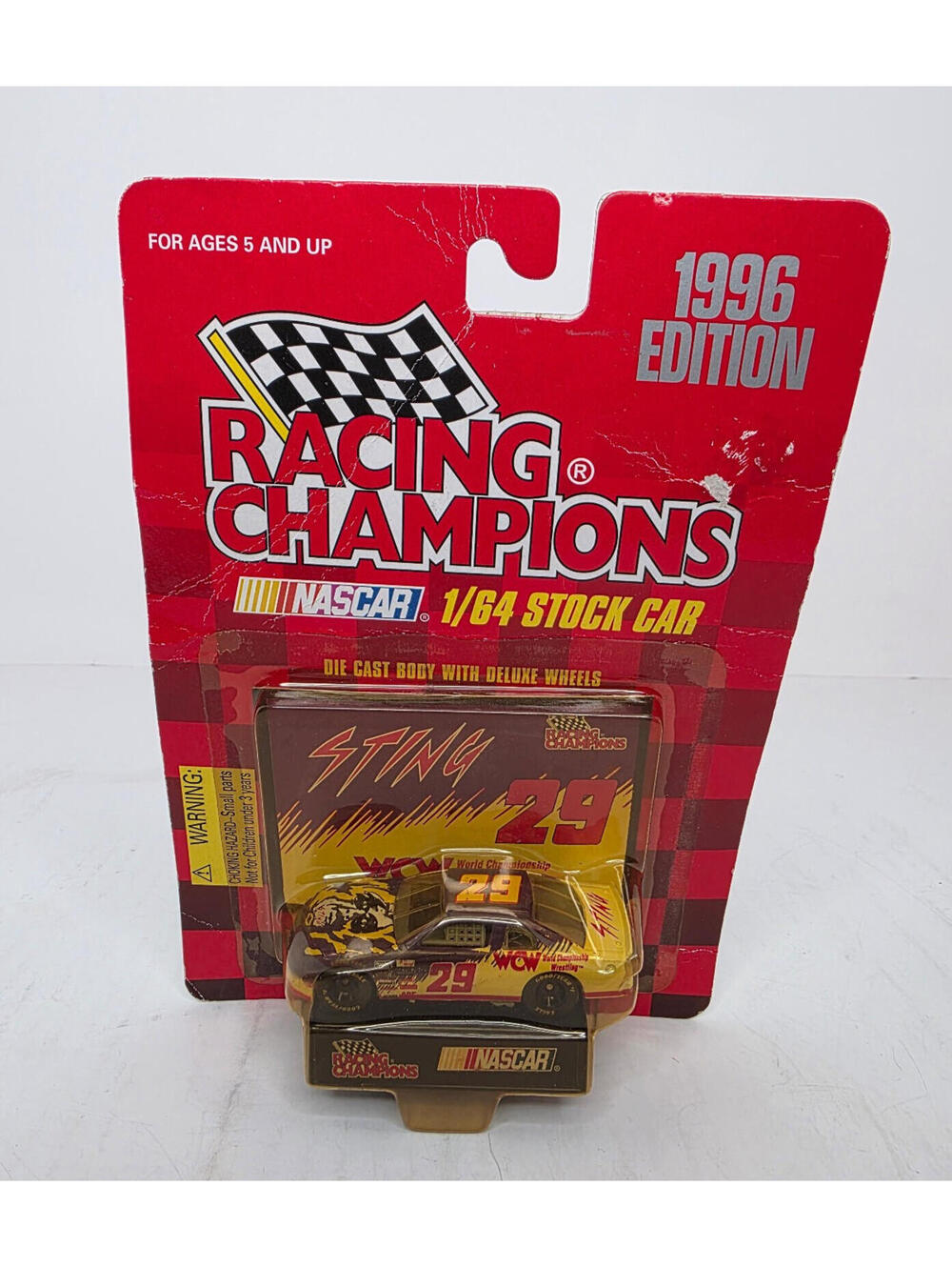NEW 1996 Racing Champions Diecast Stock Car #29 WCW Sting Paint Scheme